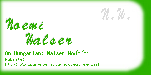 noemi walser business card